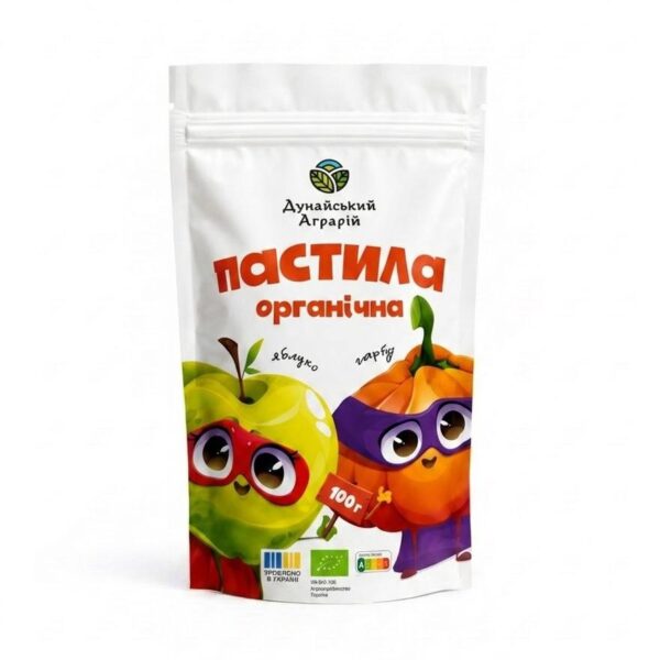 Пастила органічна гарбуз-яблуко, 100г (уп)
